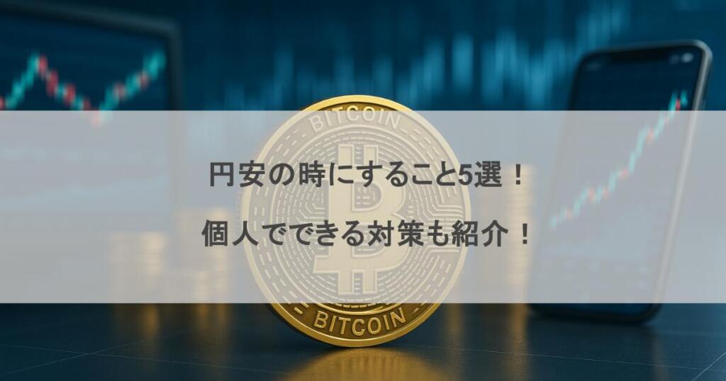 円安の時にすること5選！個人でできる対策も紹介！